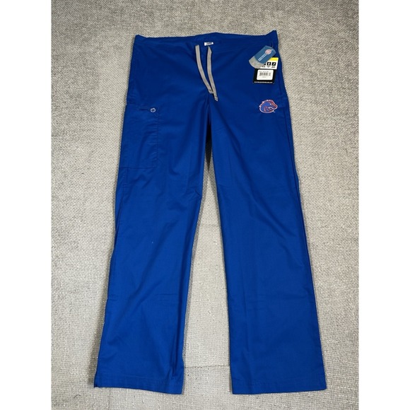 WonderWink Pants - Boise State Broncos WonderWink Wonderwork Scrub Pants 500 Unisex Small Blue